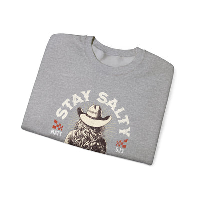 Stay Salty Cowgirl Sweatshirt (GILDAN)