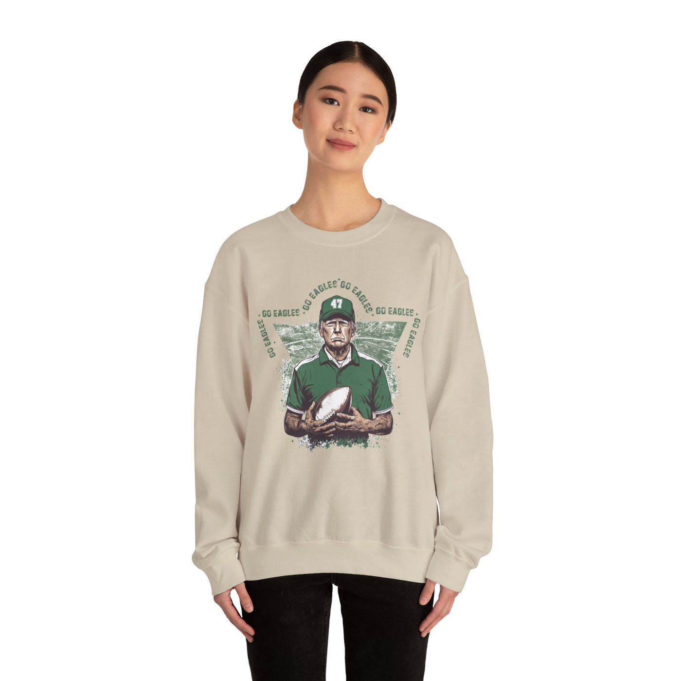 Go Eagles Coach 47 Sweatshirt (GILDAN)