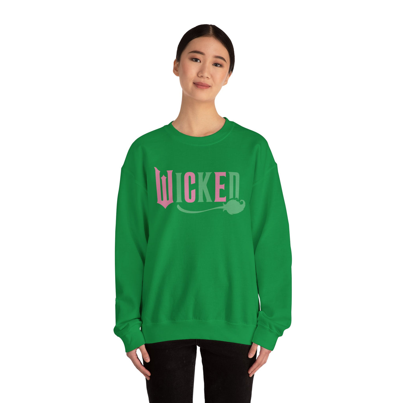 ELPHABA 2 SIDED PRINT SWEATSHIRT (GILDAN)