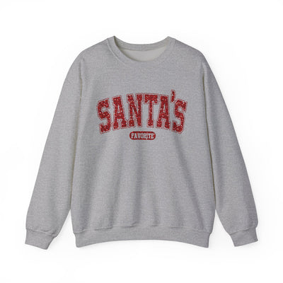 GLITTERY SANTA'S FAVORITE SWEATSHIRT (GILDAN)