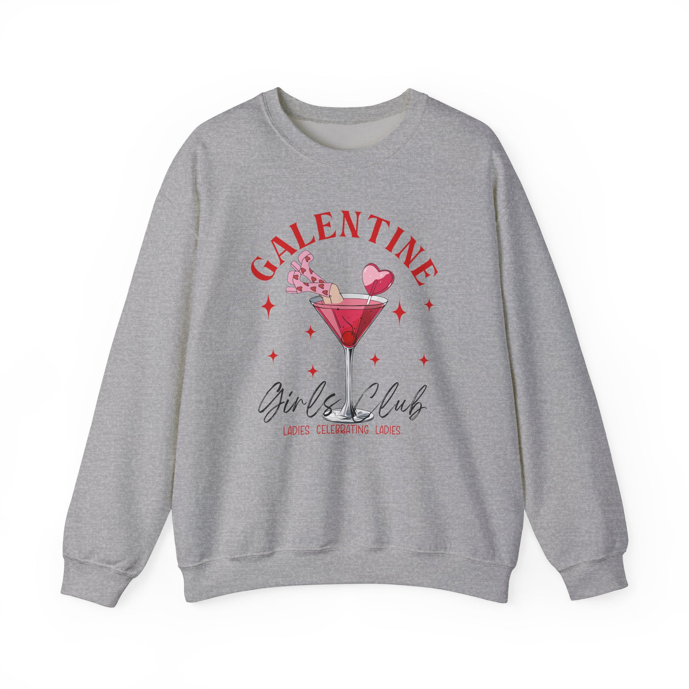 Galentine Girl’s Club Graphic Sweatshirt 🍸✨ (GILDAN)