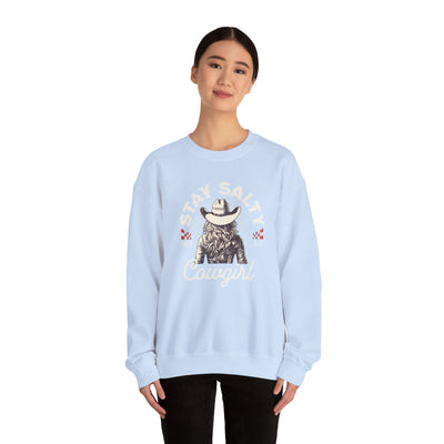 Stay Salty Cowgirl Sweatshirt (GILDAN)