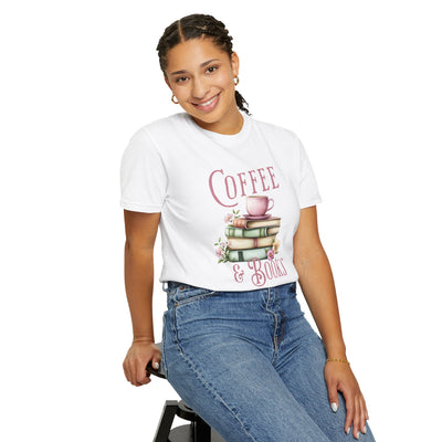 Coffee and Books T-shirt (COMFORT COLORS)