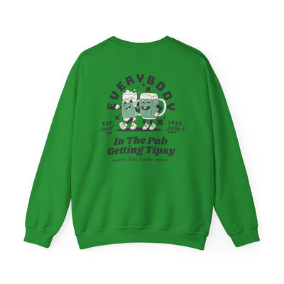 Everybody in the Pub Getting Tipsy 2 Sided Print Sweatshirt  (GILDAN)