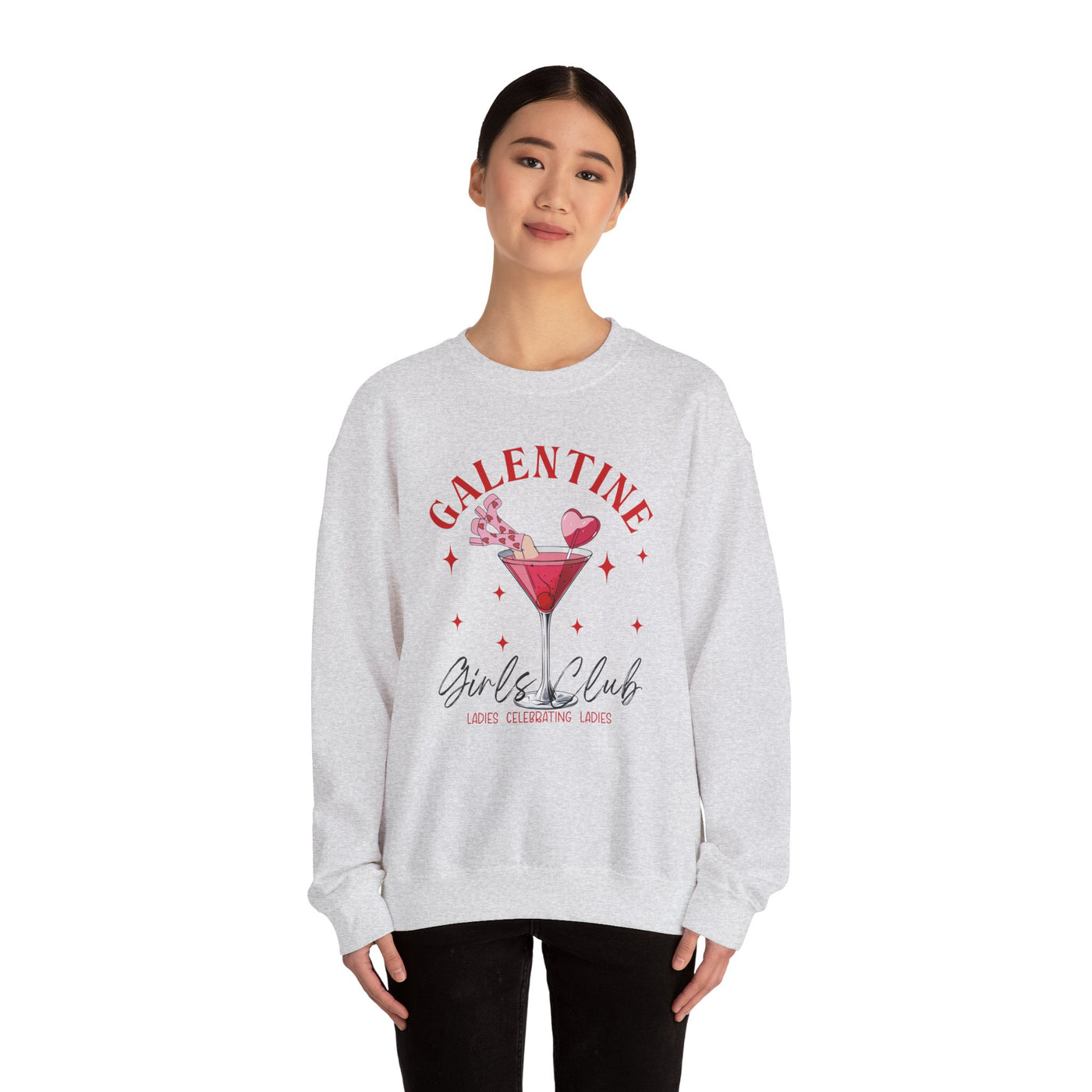 Galentine Girl’s Club Graphic Sweatshirt 🍸✨ (GILDAN)