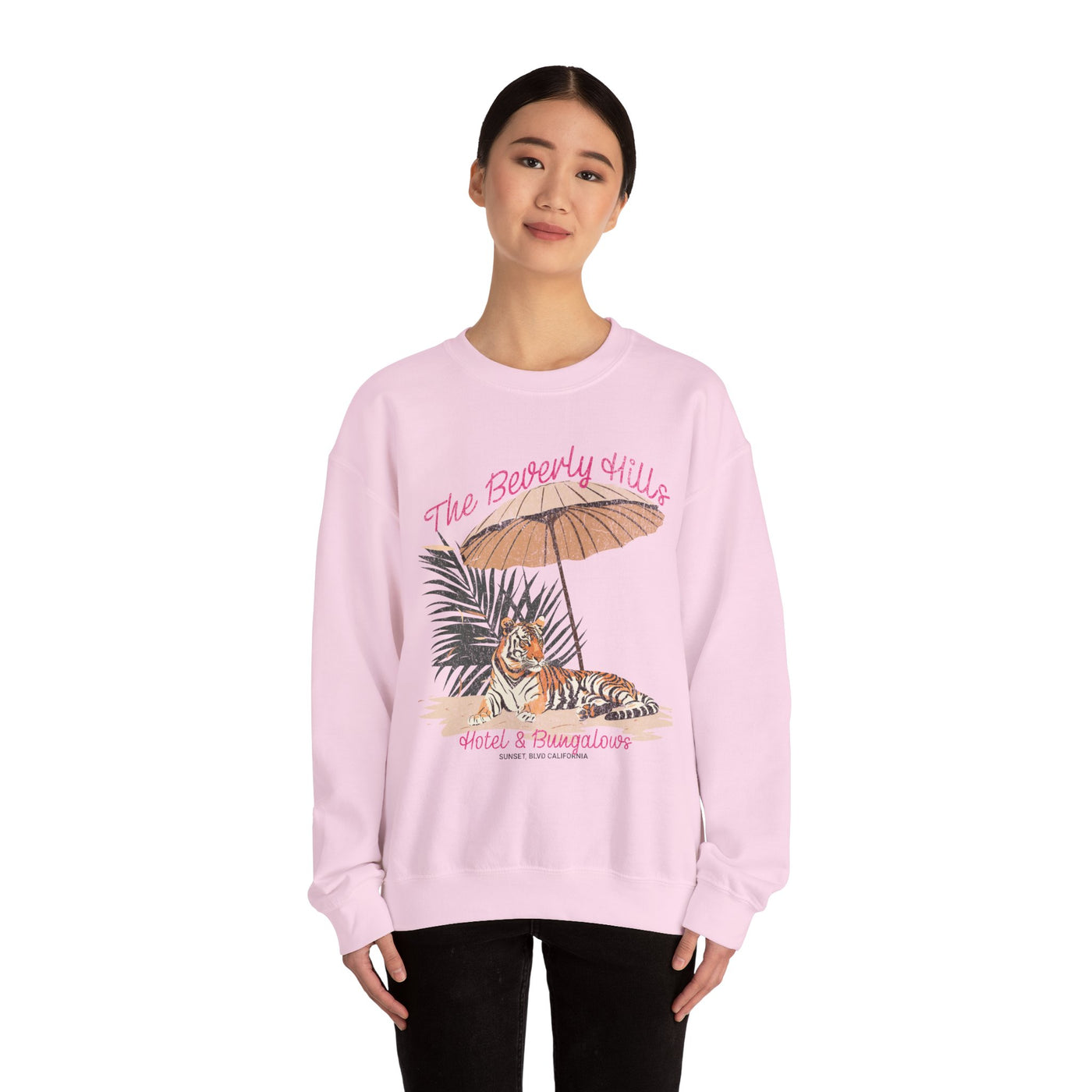 Beverly Hills Hotel & Bungalows Graphic Sweatshirt (GILDAN)