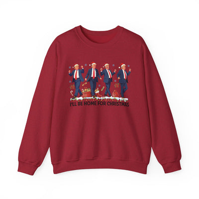 I'LL BE HOME FOR CHRISTMAS SWEATSHIRT (GILDAN)