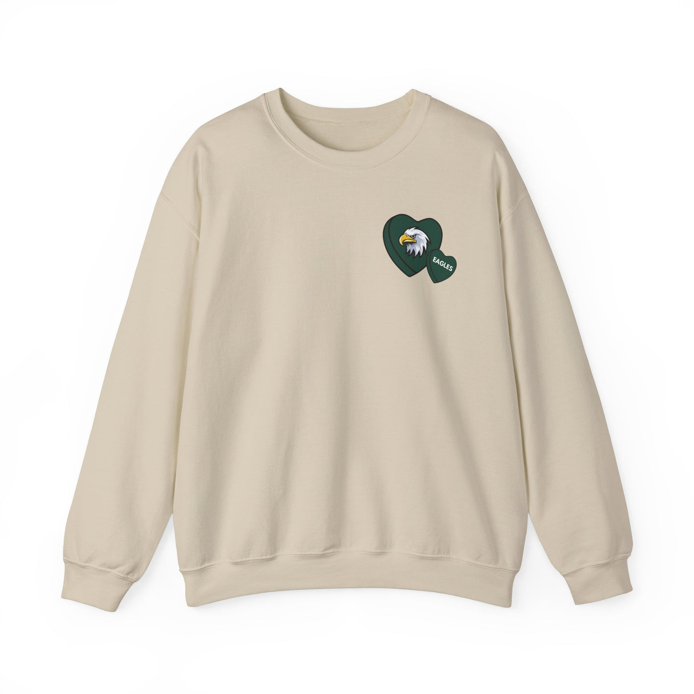 Philadelphia Eagles Heart Pride Sweatshirt (2-Sided Print) (GILDAN)