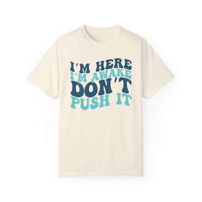 Don't Push It T-Shirt (COMFORT COLORS)