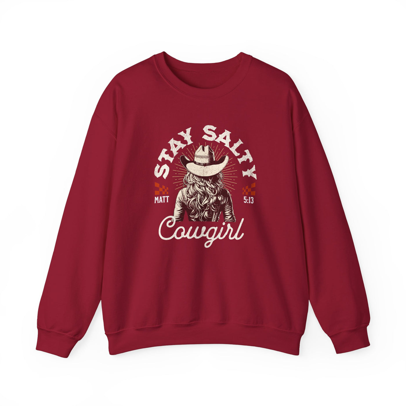 Stay Salty Cowgirl Sweatshirt (GILDAN)