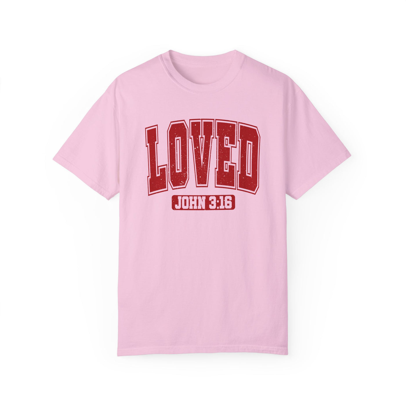 Loved John 3:16 Distressed Graphic T-shirt (Comfort Colors)