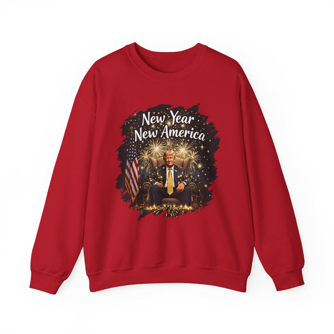 NEW YEAR NEW AMERICA SWEATSHIRT (GILDAN)