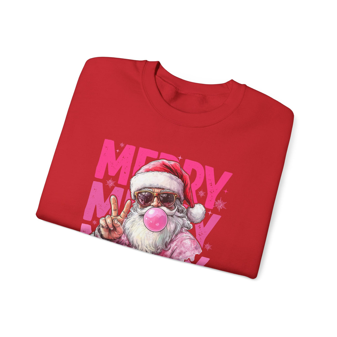 MERRY MERRY MERRY CHIRSTMAS SWEATSHIRT (GILDAN)