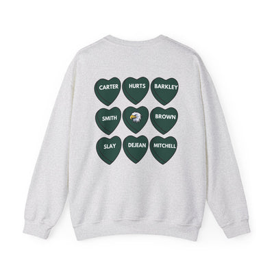 Philadelphia Eagles Heart Pride Sweatshirt (2-Sided Print) (GILDAN)