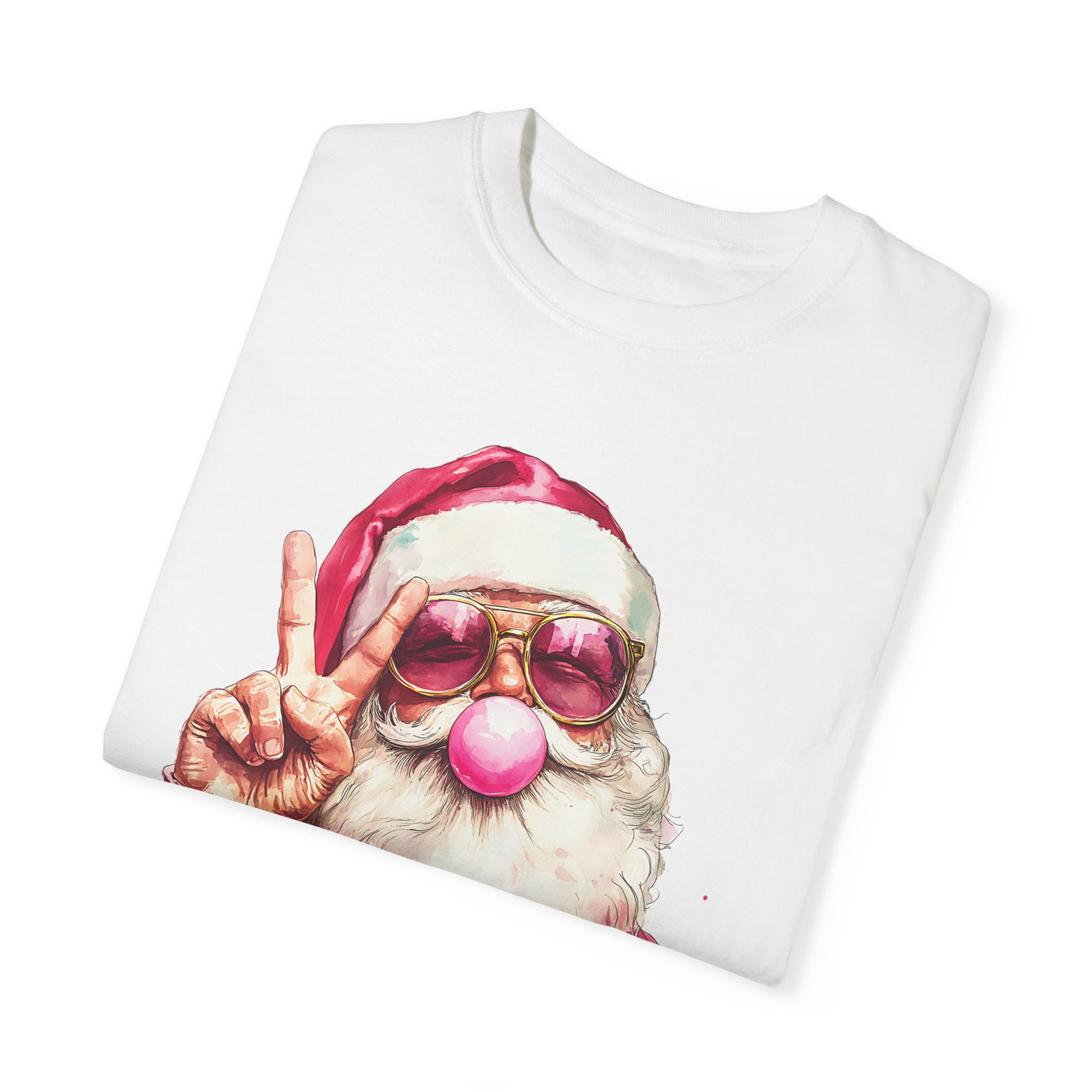 BUBBLE GUM SANTA (COMFORT COLORS)