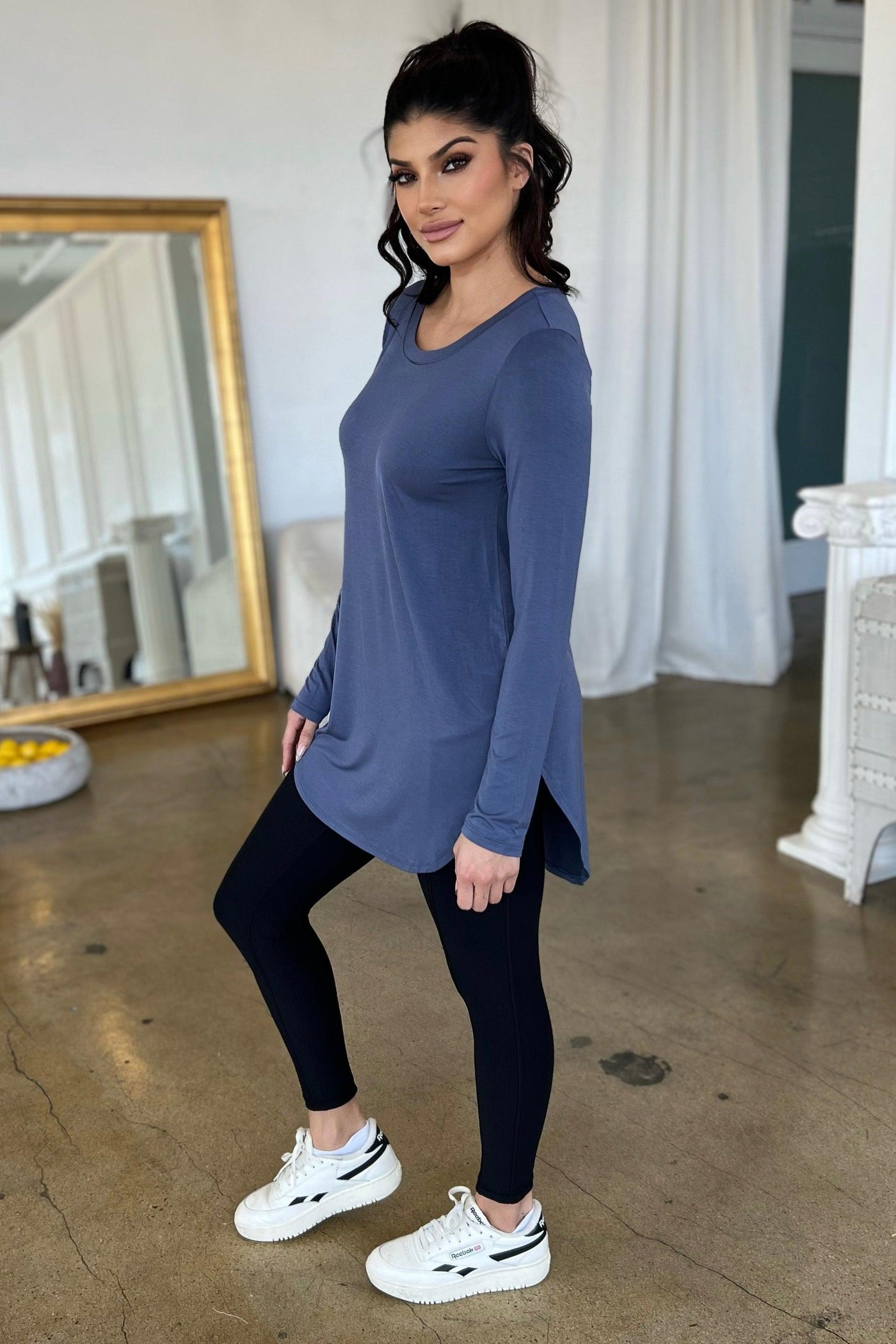 BEVERLY LONG SLEEVED TOP (PLUS AVAILABLE) , Shirts & Tops , it’sNOMB. The Label , BEVERLY, bump friendly, crew neck, crewneck, it's nomb, it's nomb the label, Its None of My Business, ITSNOMB, ITSNOMBTHELABEL, IT’S NOMB, Jessica Graf, Jessica Nickson, LONG SLEEVE, LONG SLEEVED BUTTERY SOFT TSHIRT, LONG SLEEVED TEE, Maternity, Maternity Friendly, SHIRT, SHIRTS, SOFT LONG SLEEVED TEE, tops , It's NOMB , itsnomb.com