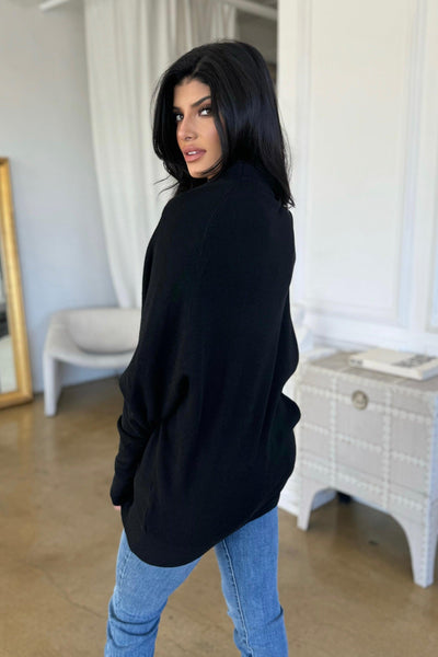 CITY GIRL TURTLENECK SWEATER (SIZE SMALL LEFT) , SWEATER , It's NOMB , LOOSE FIT BLACK TURTLENECK, TURTLENECK BLACK SWEATER , It's NOMB , itsnomb.com