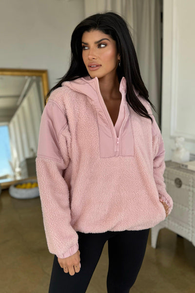 COZY SPRING SHERPA HOODIE , SWEATER , It's NOMB , sherpa hoodie , It's NOMB , itsnomb.com
