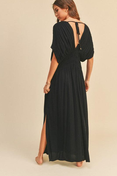 GARCELLE DRESS , Dress , it’sNOMB. The Label , black, black dress, dress, dresses, it's nomb the label, ITS NOMB, Its None of My Business, ITSNOMB, ITSNOMBTHELABEL, IT’S NOMB, Jessica Nickson, kimono, kimono sleeve, Maternity, Maternity Friendly, maxi, midi , It's NOMB , itsnomb.com