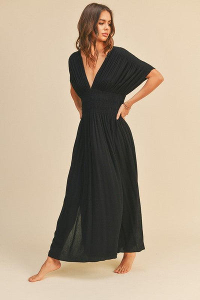 GARCELLE DRESS , Dress , it’sNOMB. The Label , black, black dress, dress, dresses, it's nomb the label, ITS NOMB, Its None of My Business, ITSNOMB, ITSNOMBTHELABEL, IT’S NOMB, Jessica Nickson, kimono, kimono sleeve, Maternity, Maternity Friendly, maxi, midi , It's NOMB , itsnomb.com
