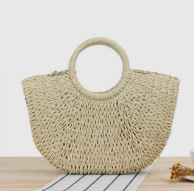 HAND KNIT CASUAL SUMMER STRAW BEACH BAG , PURSE , It's NOMB , BEACH BAG, STRAW BEACH BAG , It's NOMB , itsnomb.com