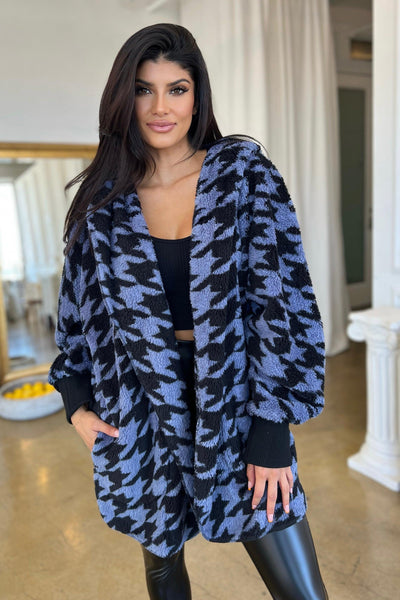 HOUNDSTOOTH TEDDY BEAR JACKET , Vests , it’sNOMB. The Label , barefoot dreams jackets, CAMO, CAMOUFLAGE, cozy jackets, FALL, fall jackets, fall sweaters, faux fur, houndstooth teddy bear jacket, it's nomb the label, ITS NOMB, Its None of My Business, ITSNOMB, ITSNOMBTHELABEL, Jessica Nickson, Maternity Friendly, sherpa hooded jacket, sweater, sweaters, TEDDY BEAR, TEDDY BEAR JACKET, teddy bear jackets, winter jackets , It's NOMB , itsnomb.com