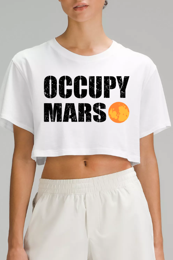 OCCUPY MARS CROPPED TEE (CHAMPION)