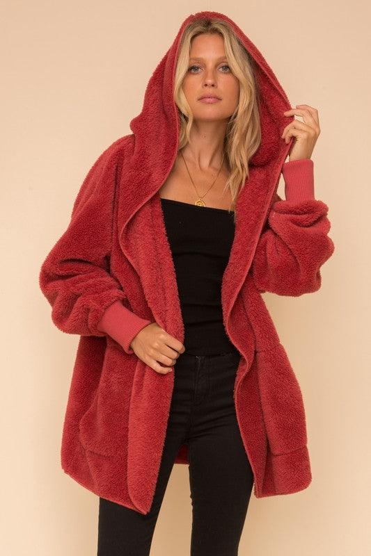 TEDDY BEAR JACKET , Coats & Jackets , it’sNOMB. The Label , barefoot dreams jackets, BURGUNDY, cozy jackets, FALL, fall jackets, fall sweaters, faux fur, it's nomb the label, ITS NOMB, Its None of My Business, ITSNOMB, ITSNOMBTHELABEL, Jessica Nickson, JEWEL TONE, Maternity Friendly, MERLOT, RED, RESTOCK, sweater, sweaters, TEDDY BEAR, TEDDY BEAR JACKET, teddy bear jackets, WINE, winter jackets , It's NOMB , itsnomb.com