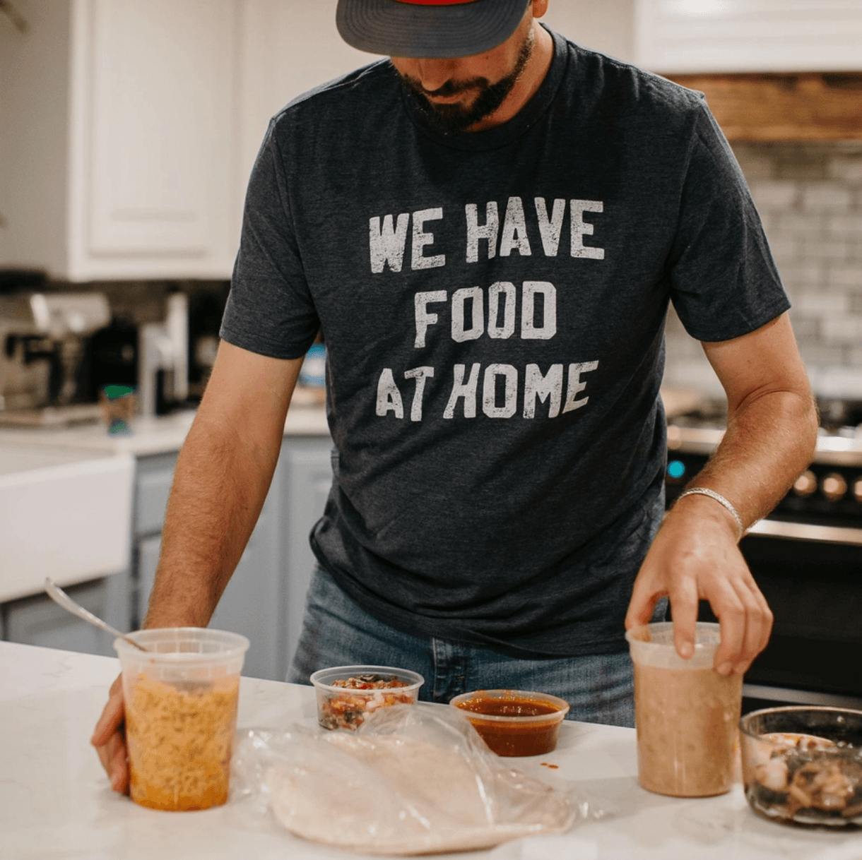 WE HAVE FOOD AT HOME TEE (SIZE 3XL LEFT) , T-SHIRT , It's NOMB , GAG GIFT FOR HUSBAND, gift for dad, GIFT FOR HUSBAND, We've got food at home tshirt , It's NOMB , itsnomb.com