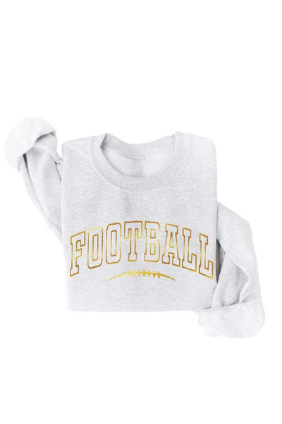 YAY, SPORTS GRAPHIC PULLOVER (SIZE 3XL LEFT) , graphic pulllover , It's NOMB , FOOTBALL PULLOVER, GOLD FOIL FOOTBALL SWEATSHIRT, GOLD FOIL SCREENPRINT FOOTBALL SWEATER , It's NOMB , itsnomb.com